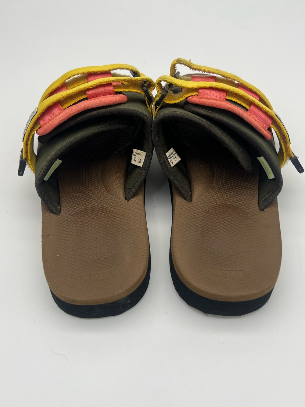 Suicoke Moto cab olive brown Nylon sandals Men’s size 8 Women’s size 10 shoes - Picture 4 of 16